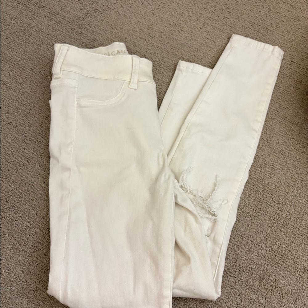 American Eagle Outfitters White Skinny Jeans
